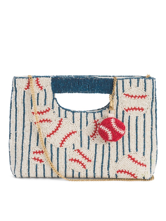 T.J.Maxx Handbags - Made in India Baseball Beaded Clutch